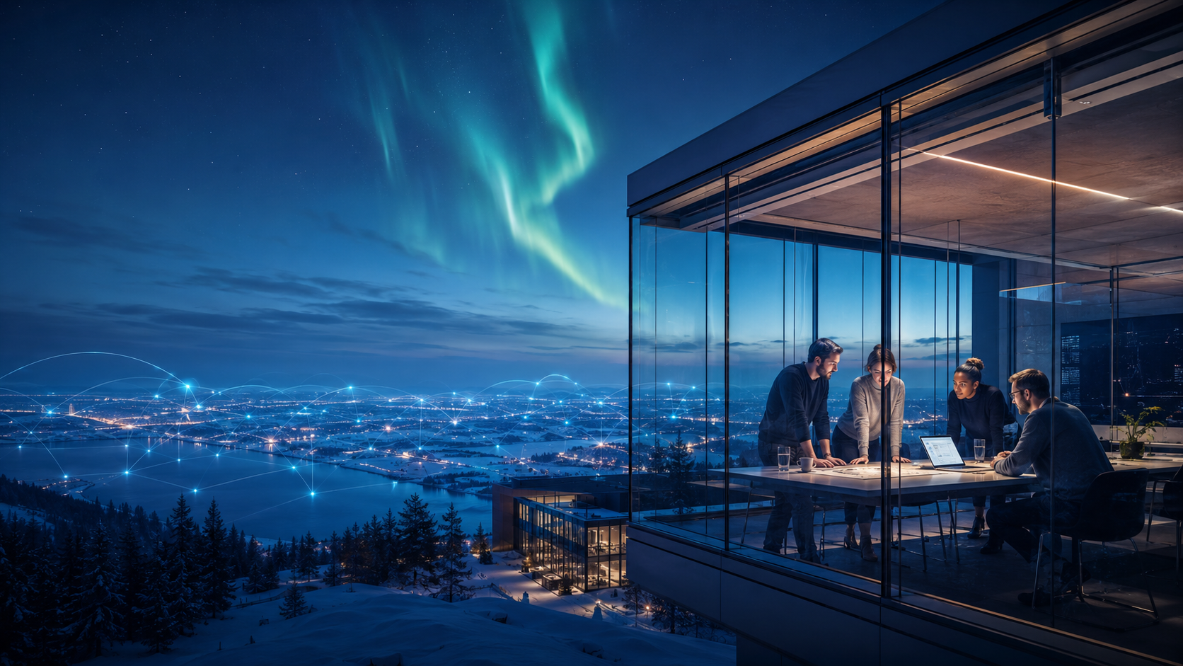 Finnish technology team working in a Nordic innovation centre connected to a global digital network